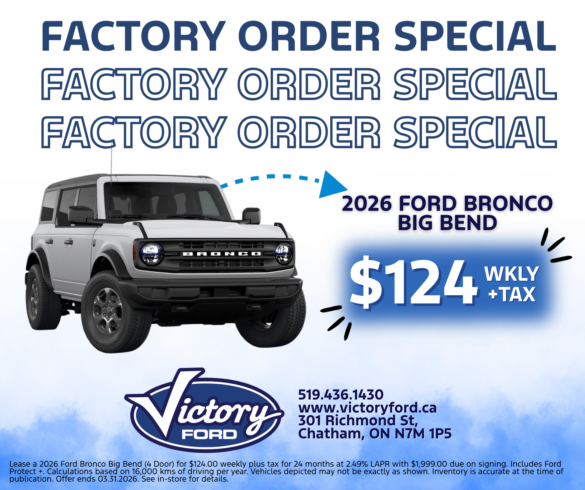 FACTORY ORDER SPECIAL